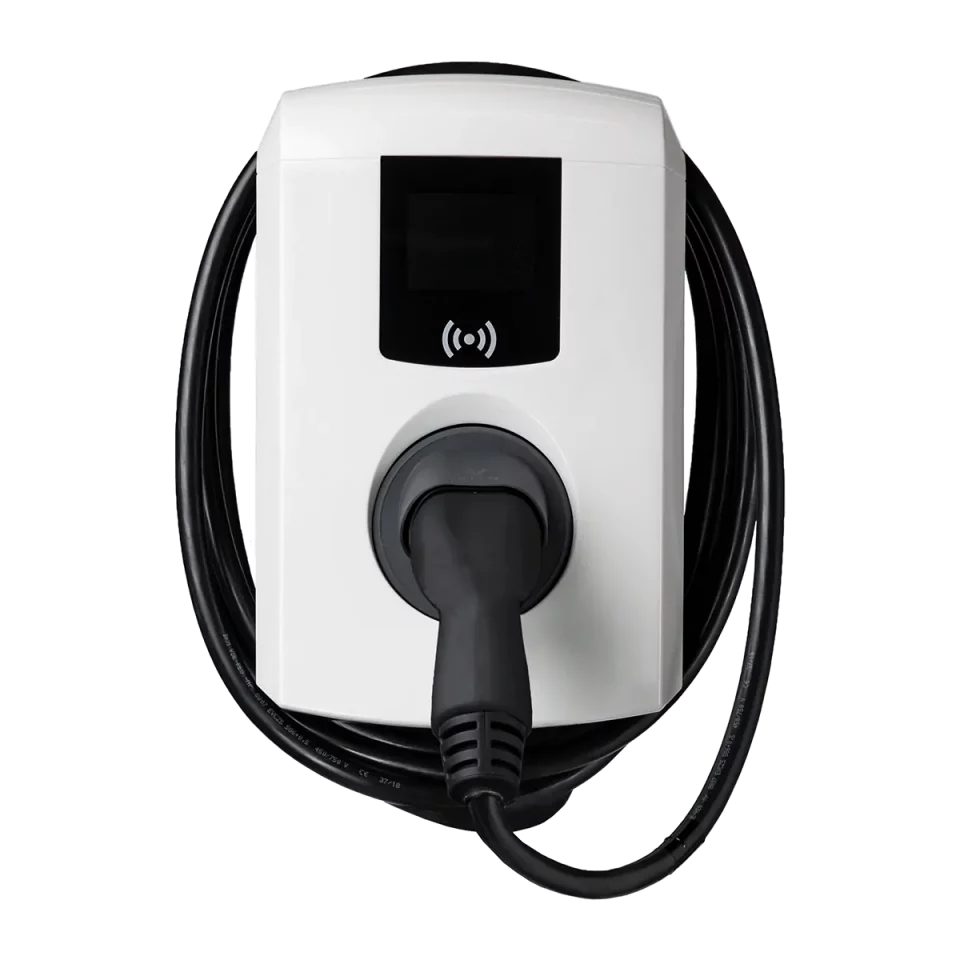 Alfen 904460127A-5340 Eve Single Pro-line DE (Eichrechtkonform), 3PH, 32 A, inklusive Kabel 5 m, RFID, Logo, Backoffice E-Flux