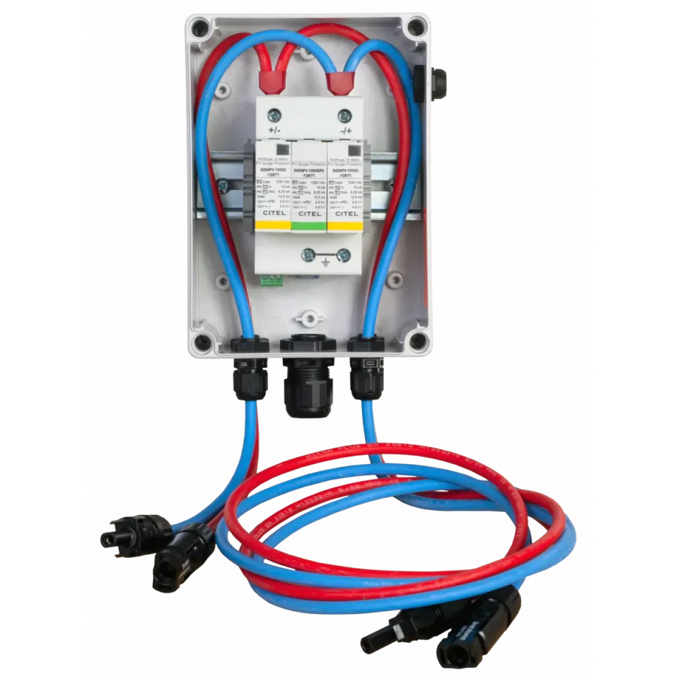 Citel 158554 PV-String Connection Box with Type 2 SPD (CiPlug1-51-1)