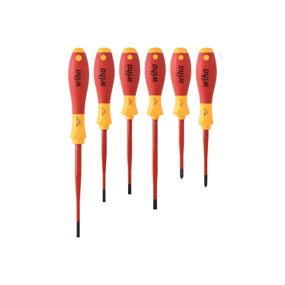 WIHA 22000833 SoftFinish Electric SL/PH Schraubendreherset 320N K6, 6 Stück