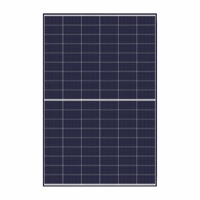 Hyundai HiT-H4400F - 440 Wp Schwarzer Rahmen Doppelglas Bifacial Blaue Zelle