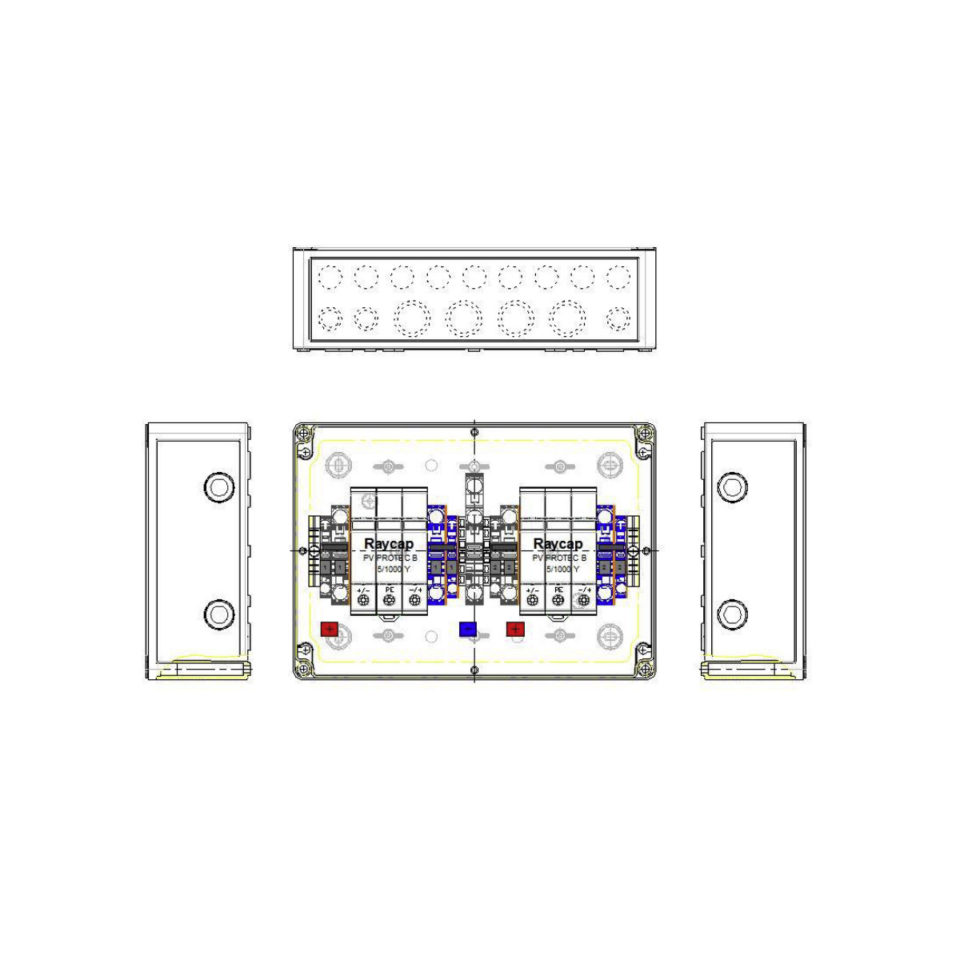 enwitec 10014320 Generatoranschlusskasten 2 MPPT 1-2 Stränge SPD Typ 1/2