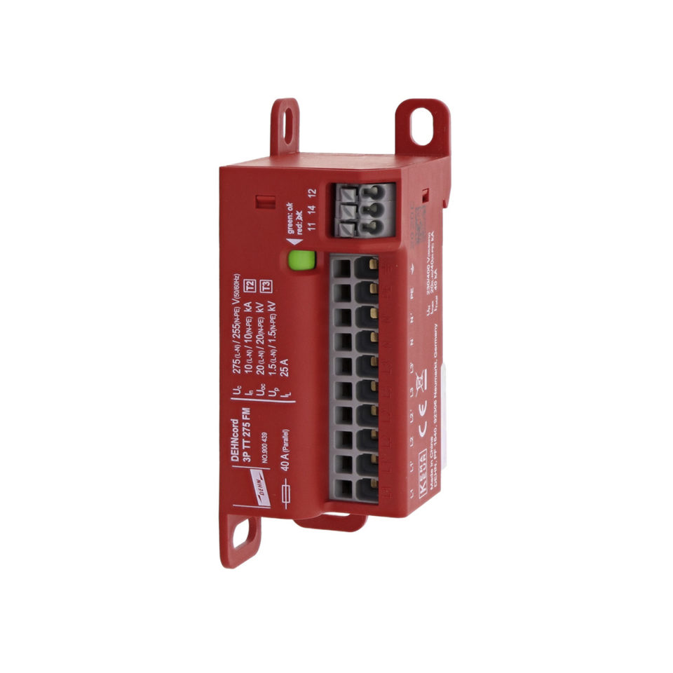 DEHN 900 439 SPD Kombi-Ableiter Typ 2 + Typ 3 DEHNcord 3P TT 275 FM