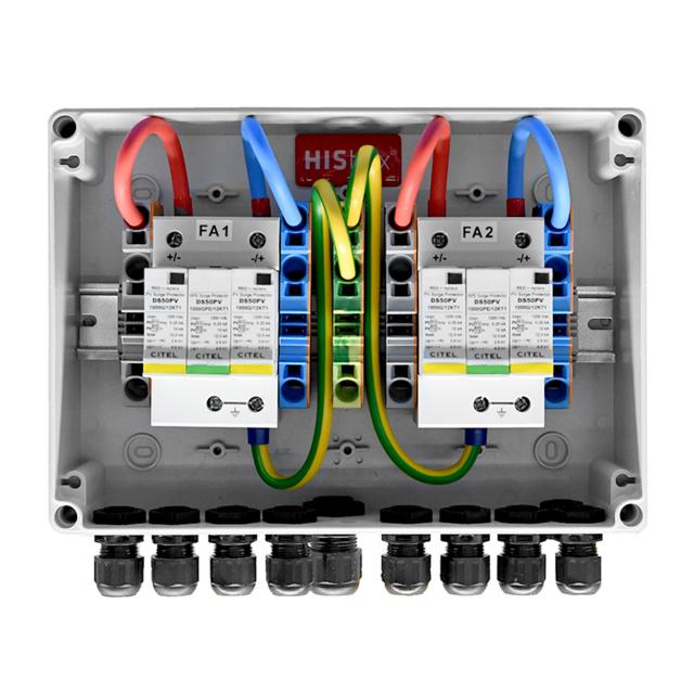 HISbox DC Combiner 1000V 2 MPPT IN1/OUT1 HDC-02-01