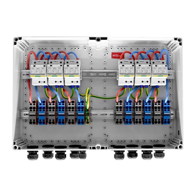 HISbox DC Combiner 1000V, 6 MPPT, IN2/OUT2