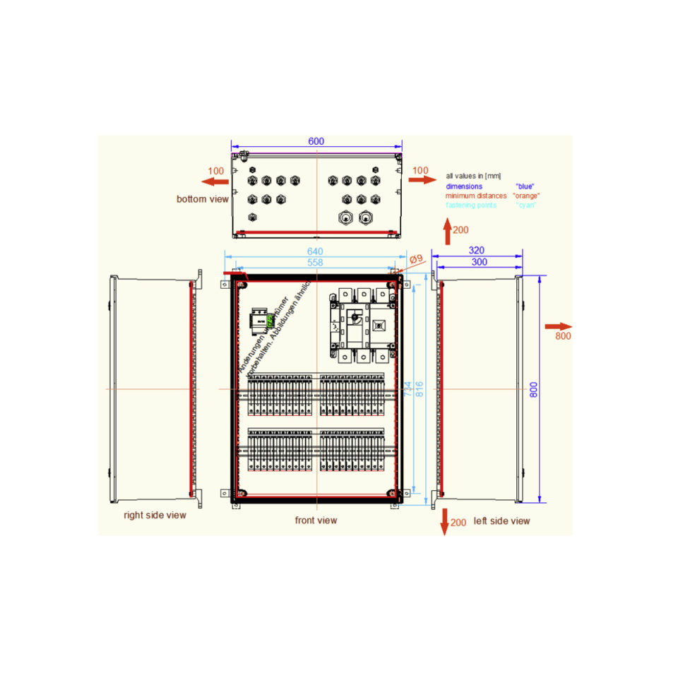 Enwitec 10013883 Generatoranschlusskasten 1 MPPT 15-20 Stränge SPD Typ 1/2 1.500 V