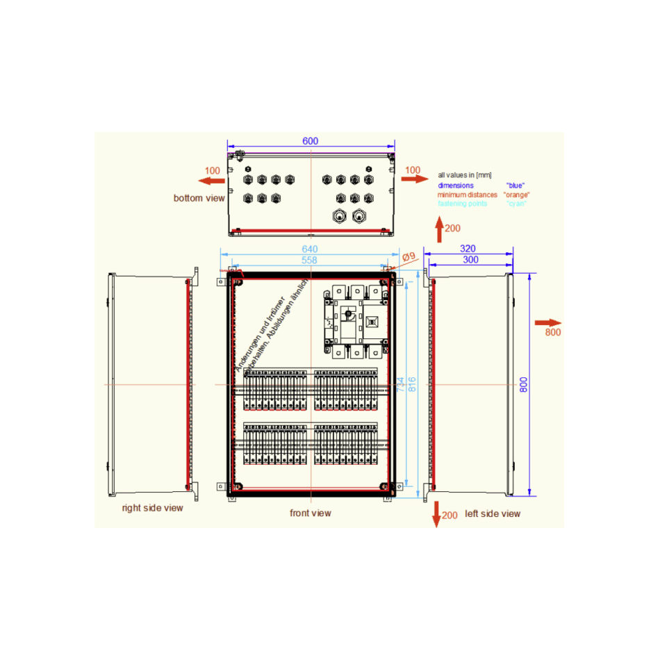 Enwitec 10014450 Generatoranschlusskasten 1 MPPT 21-24 Stränge ohne Überspannungsschutzgerät 1.500 V