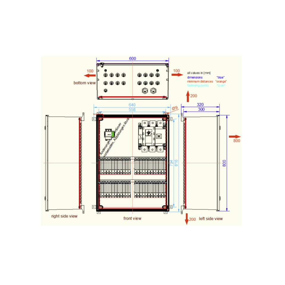 Enwitec 10014451 Generatoranschlusskasten 1 MPPT 21-24 Stränge SPD Typ 1/2 1.500 V