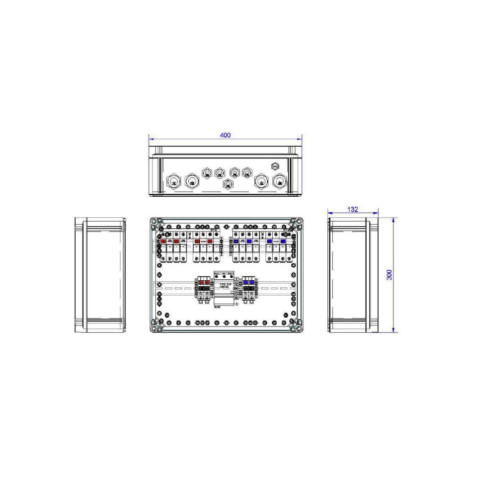 Enwitec 10012675 Generatoranschlusskasten 1 MPPT 5-8 Stränge SPD Typ 2