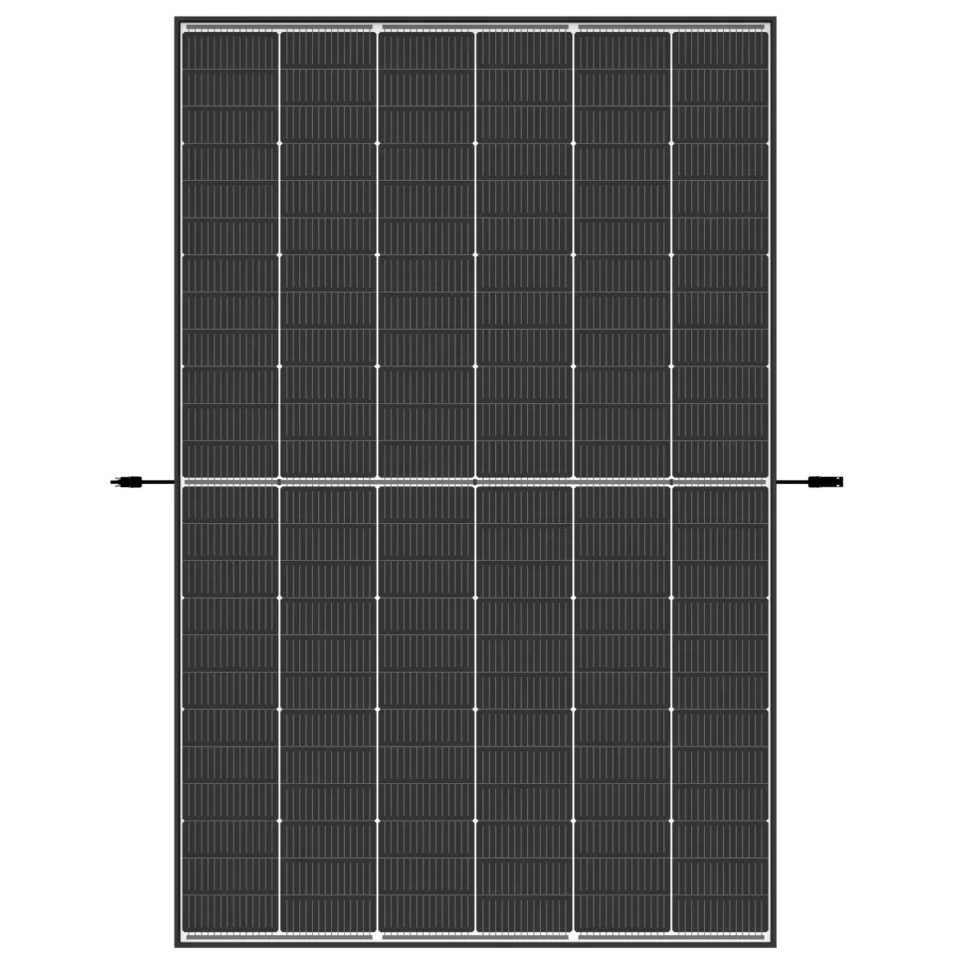 Trina Vertex S+ N-Type Dual Glass 435W - Triple-Cut 1500V (schwarzer Rahmen) TSM-435-NEG9R.28-MC4-EVO2