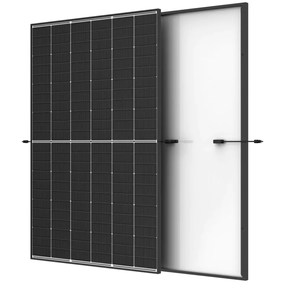 Trina Vertex S+ N-Type Dual Glass 440 W - Triple-Cut 1.500 V (schwarzer Rahmen) TSM-440-NEG9R.28