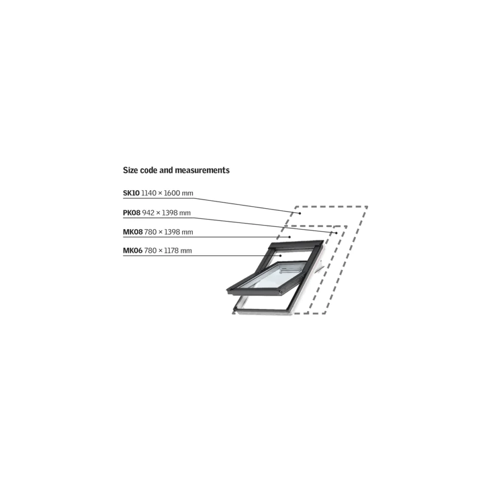 GSE ART104616 Velux PK08 Odl Kit For GSE In Roof - Portrait