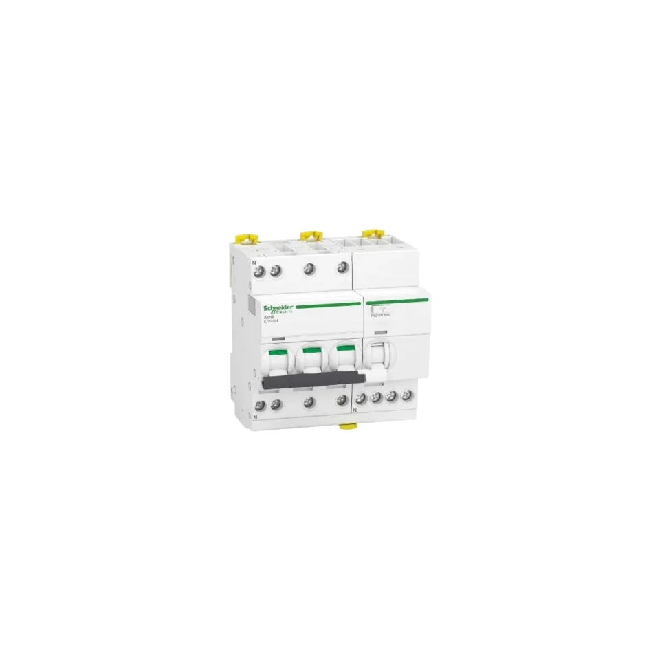 Schneider Electric (RCBO) Acti9 iCV40N - 3P+N - C20 - 6000A - A Type - 30mA A9DC3720