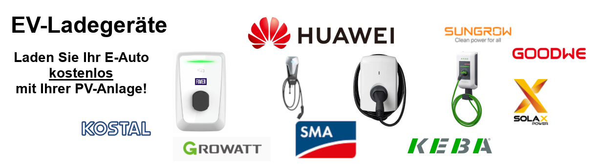 EV-Ladegeräte - Laden Sie Ihr E-Auto kostenlos mit Ihrer PV-Anlage!