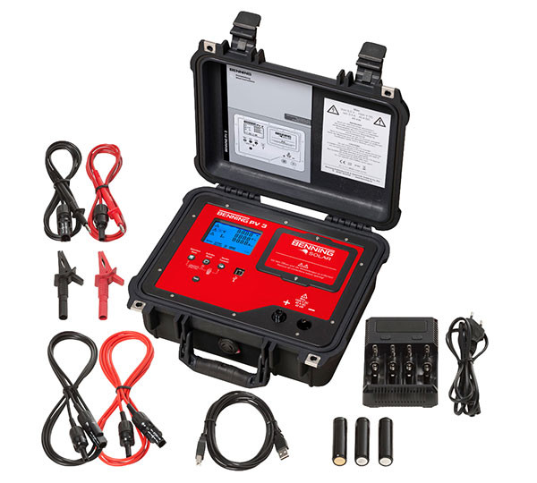 BENNING PV3 PV-TESTER FÜR PV-ANLAGEN MIT 1500V TECHNOLOGIE 050428