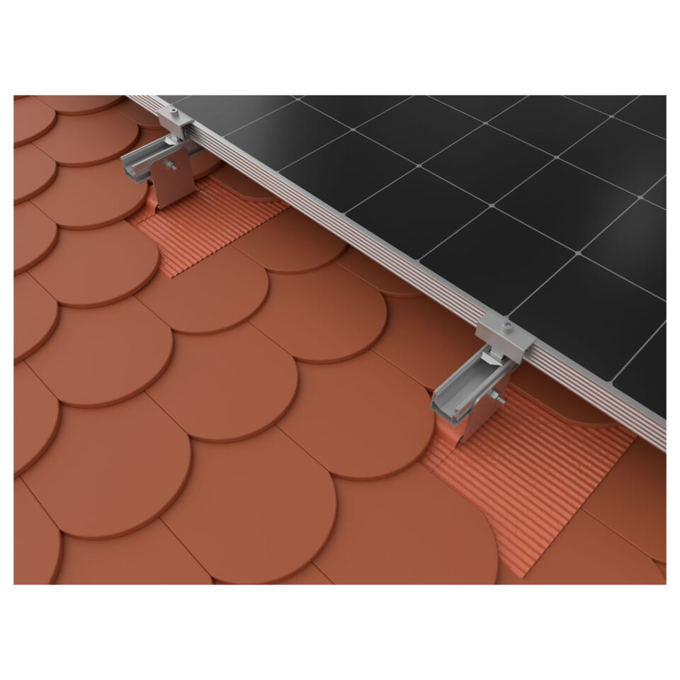 K2 2004282 SingleHook FlatTile Metallblech Rot