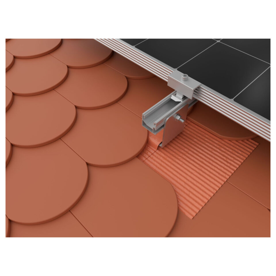 K2 2004282 SingleHook FlatTile Metallblech Rot