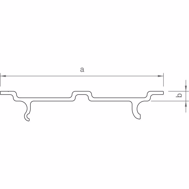 novotegra 03-000134 Deckel C-Schiene / C-N-Schiene 2.000 mm Technische Zeichnung von novotegra 03-000134 Deckel C-Schiene / C-N-Schiene 2.000 mm