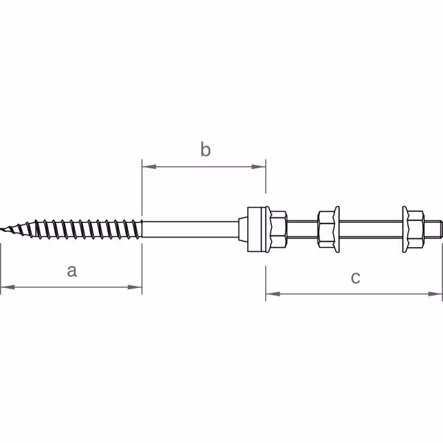 novotegra 03-000224 Stockschrauben-Set HP M10 300 mm Technische Zeichnung von novotegra 03-000224 Stockschrauben-Set HP M10 300 mm
