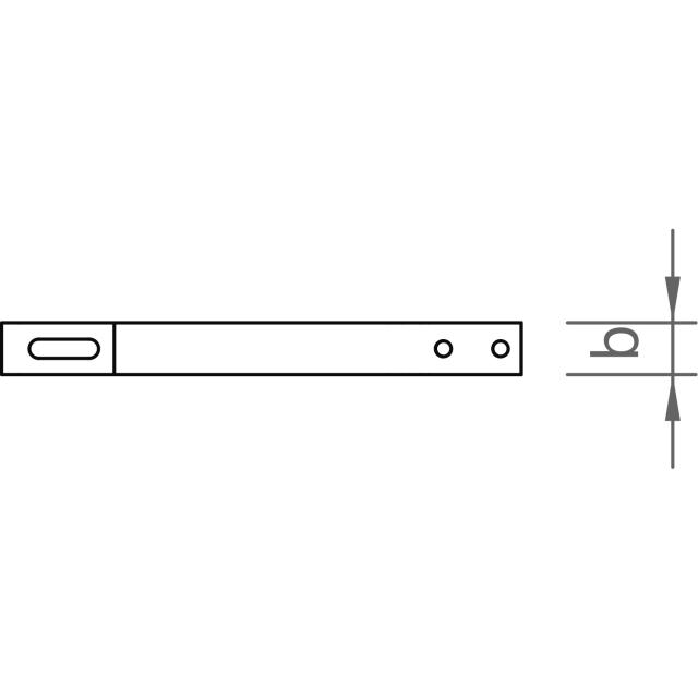 novotegra 03-000411 Dachhaken-Set BS C-Form VA2 mit Blech Technische Zeichnung von novotegra 03-000411 Dachhaken-Set BS C-Form VA2 mit Blech