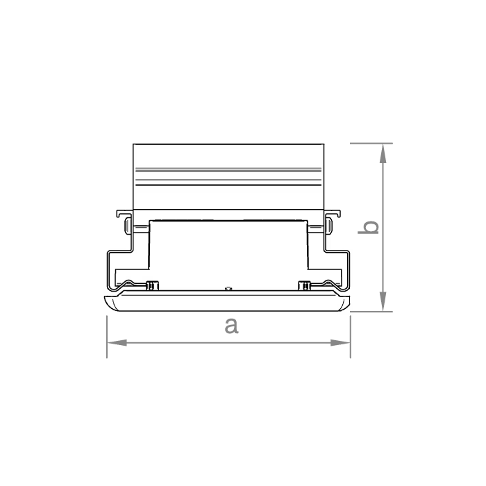 novotegra 03-001532 Abschluss-Set 970mm Technische Zeichnung von novotegra 03-001532 Abschluss-Set 970mm