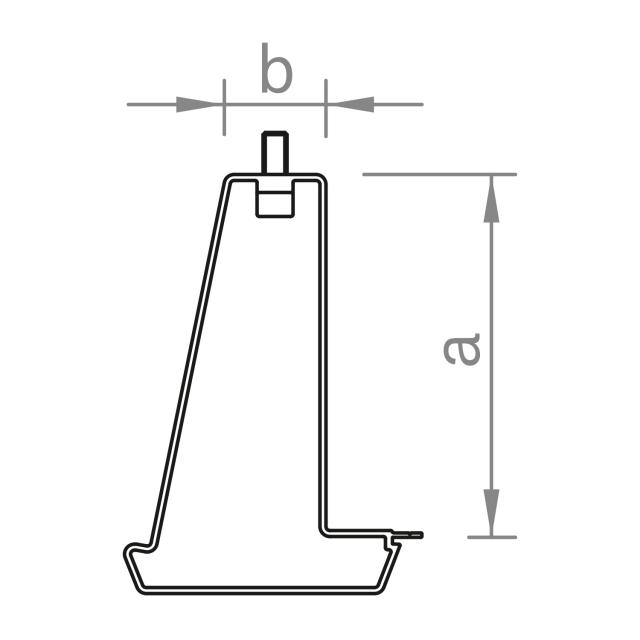 novotegra 03-000180 Stützen-Set 150 Ost-West Technische Zeichnung von novotegra 03-000180 Stützen-Set 150 Ost-West