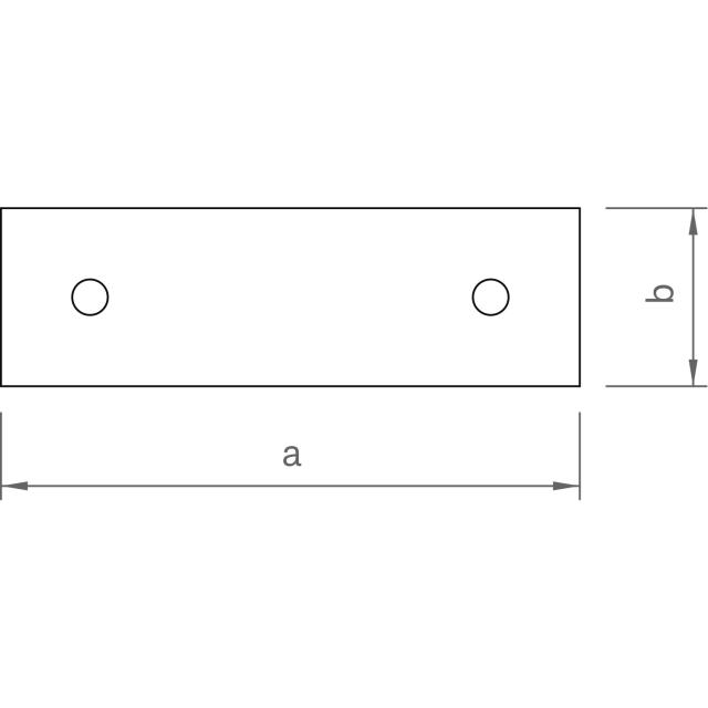novotegra 03-000497 Verbinder-Set Lochblech Technische Zeichnung von novotegra 03-000497 Verbinder-Set Lochblech
