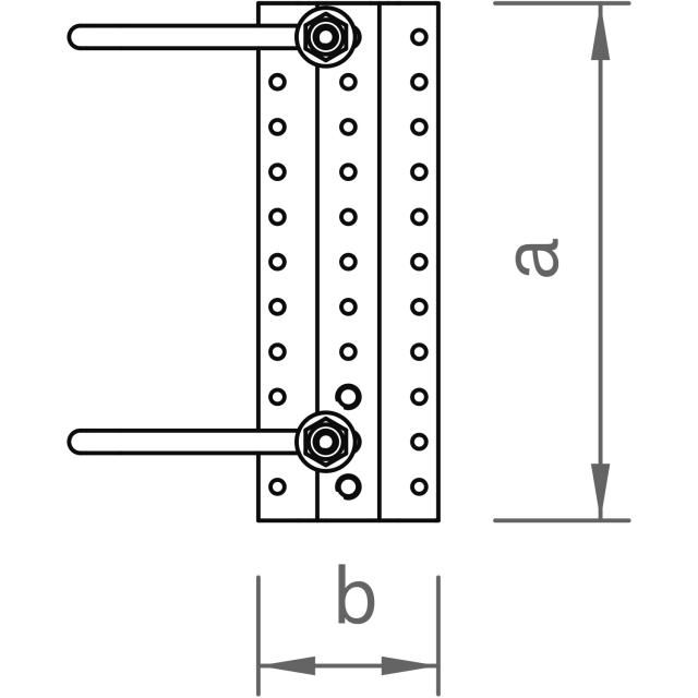novotegra 03-001150 Doppel-Dachhaken-Set flex 30 M10 Technische Zeichnung von novotegra 03-001150 Doppel-Dachhaken-Set flex 30 M10