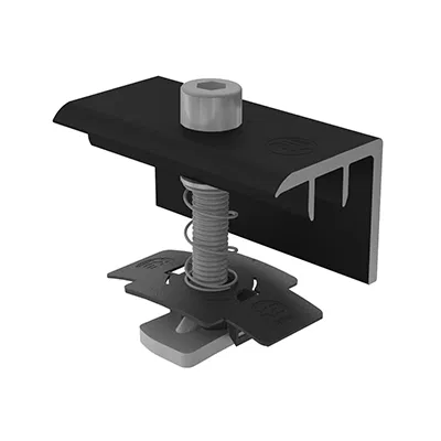 K2 2004621 XS Clamp EC Black Set 30 Modulendklemme, 30 mm, schwarz eloxiert