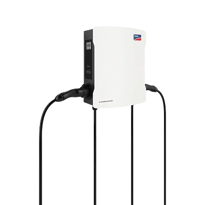 SMA EV-Ladegerät BUSINESS 2 × 22 kW, AC, Typ 2 Kabel 6 m, RFID, MID